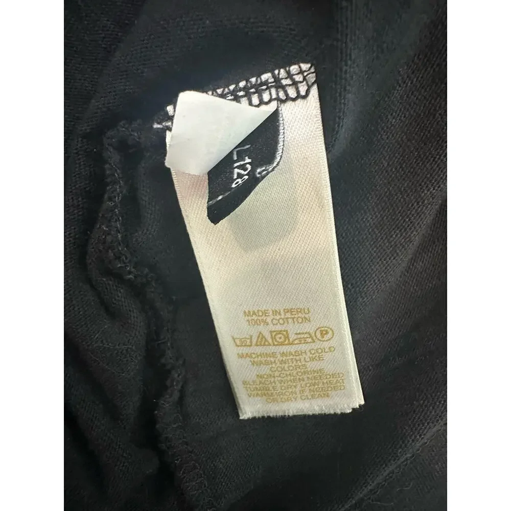 Kate Spade stitched bow cotton tee Size S black